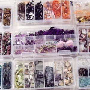 Juvielich Clear Plastic Organizer Box, 24 Fixed Grids Storage Container Jewelry Box for Beads Art DIY Crafts Jewelry Fishing Tackles 7.68" x 5.31" x 0.98"(LxWxH)