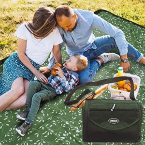 lunchalot large picnic blankets waterproof – foldable outdoor mat for park – | 57×78 inches | easy to carry | water resistant | simple clean | wipeble and sandproof | kids and toddlers friendly