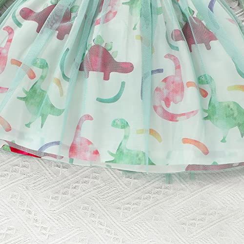 Baby Toddler Girls Fall Winter Long Sleeve Dress Floral Princess Casual Dress Kids Ribbed Tutu Skirt