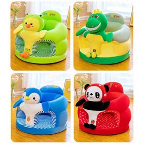 Eyomii 1 Pcs Baby Sitting Chair Cover Animal Shaped Kids Learning Sitting Chair Cover Support Sofa Infant Plush Seats Baby Sofa Seat Cover for Toddlers.(Only Cover)