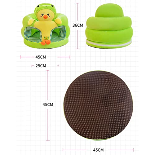 Eyomii 1 Pcs Baby Sitting Chair Cover Animal Shaped Kids Learning Sitting Chair Cover Support Sofa Infant Plush Seats Baby Sofa Seat Cover for Toddlers.(Only Cover)