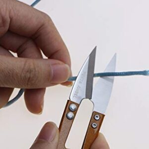 PENTA ANGEL 4.1inch Sewing Scissors Yarn Thread Scissors Mini Small Snips Trimming Nipper - Great for Stitch,DIY Supplies (3PCS, Multicolor)