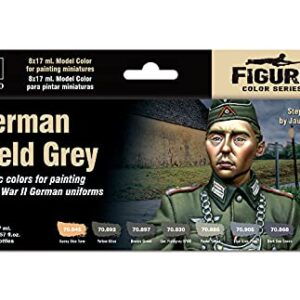 Vallejo German Field Grey Uniform Set, 17ml