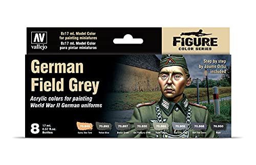 Vallejo German Field Grey Uniform Set, 17ml