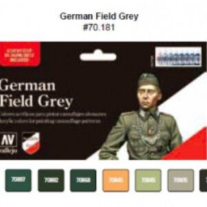 Vallejo German Field Grey Uniform Set, 17ml