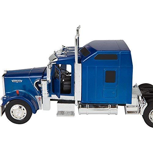 Die-Cast Truck Replica - Kenworth W900 Flatbed with Forklift, 1:32 Scale, Model# SS10263A