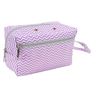 enthusri yarn storage bag best durable travel storage bag purple striped design knitting accessories case for crochet accessories