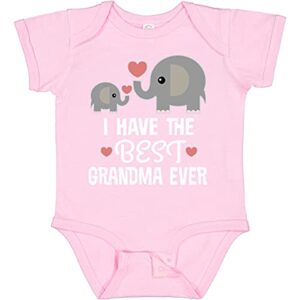 inktastic grandchild best grandma ever baby bodysuit 6 months 0080 pink 29ce0