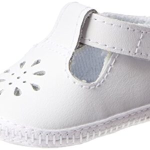 Baby Deer, Baby-Girls Crib Shoe, White, 00(Preemie)