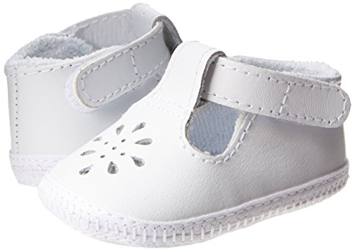 Baby Deer, Baby-Girls Crib Shoe, White, 00(Preemie)