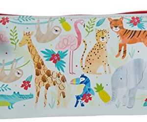 Floss & Rock Pencil Case, Jungle, 9x4x1.5 inches (38P3405)