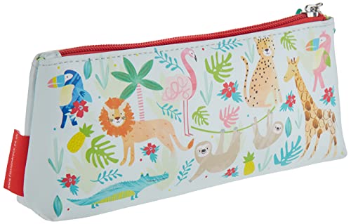 Floss & Rock Pencil Case, Jungle, 9x4x1.5 inches (38P3405)