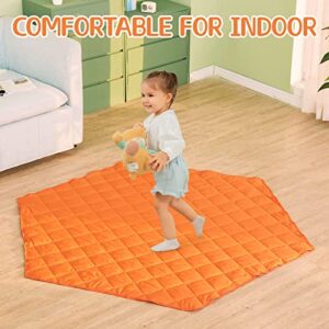 Hexagon Baby Play Mat Cover for CELETOY Portable Play Yard 64 Inch Soft, Washable, Hexagonal Mats - Portable for Indoor and Outdoor Play