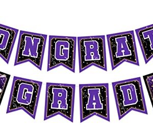 Treasures Gifted Purple Graduation Banner 2023 - Graduation Party Supplies - Graduation Decorations Class of 2023 - Graduation Party Supplies - Congratulations Banner Purple - Congrats Grad Banner