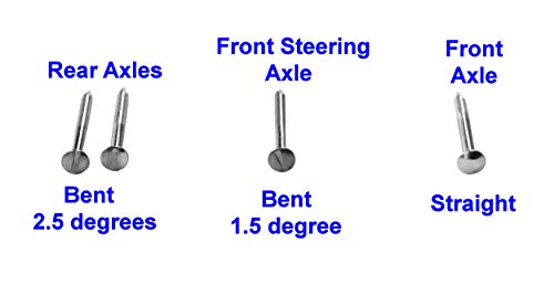 Pinewood PRO Rail Rider Axle Kit Using Official BSA Axles