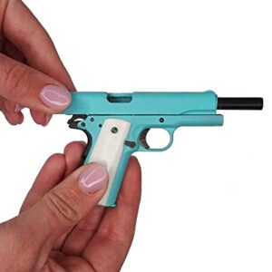 GoatGuns Miniature 1911 Historical Model Tiffany Blue | 1:2.5 Scale Diecast Metal Build Kit