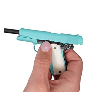 GoatGuns Miniature 1911 Historical Model Tiffany Blue | 1:2.5 Scale Diecast Metal Build Kit