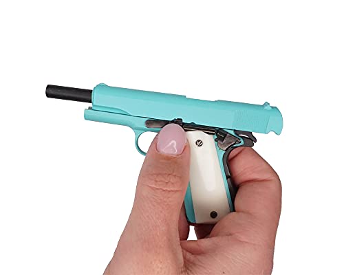 GoatGuns Miniature 1911 Historical Model Tiffany Blue | 1:2.5 Scale Diecast Metal Build Kit