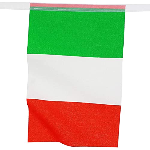 Juvale Italian Flag Banners (100 ft, 80 Flags)