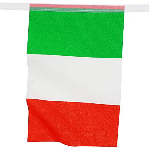 Juvale Italian Flag Banners (100 ft, 80 Flags)