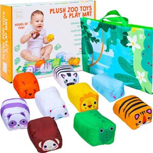 hapinest zoo carry playmat soft toys and gifts for baby boys and girls age 1 year and up