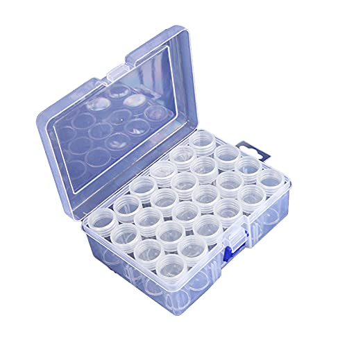 Mosichi Bead Organizer,1 Set PP Wide Application Diamond Painting Storage Box Portable Anti-Scratch Nail Art Storage Box Craft Tool 2