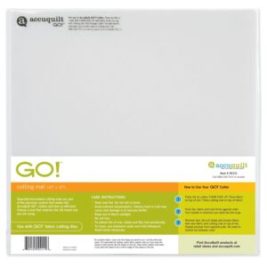 accuquilt go! cutting mat; 10-inch-by-10-inch