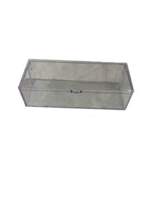 pvc clear rectangular box. 4.25″ x 1″ x 1.75″, hard plastic storage container, sewing tools storage box, fishing equipment storage box, office supplies storage box