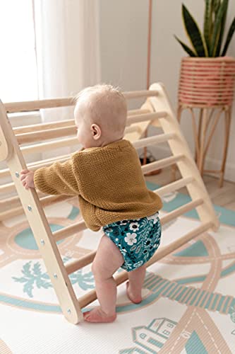 The Shwally PlayMat - Soft Baby Play Mat - Reversible Foam Floor Mat - Waterproof, Wipe-Clean, Durable, Non-Toxic and Hypoallergenic - Large (6.5' X 4.5') (Enya)