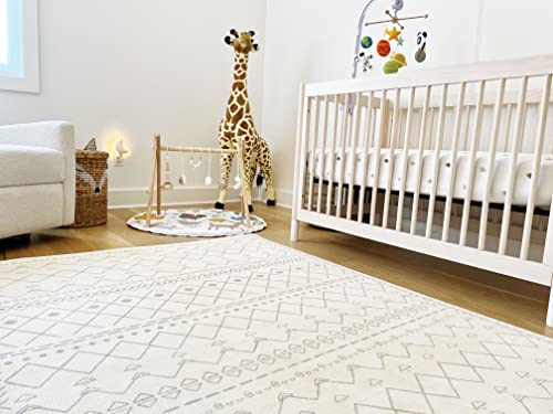 The Shwally PlayMat - Soft Baby Play Mat - Reversible Foam Floor Mat - Waterproof, Wipe-Clean, Durable, Non-Toxic and Hypoallergenic - Large (6.5' X 4.5') (Enya)