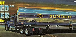 AMT Fruehauf Plated Tanker Trailer (Sunoco) 1:25 Scale Model Kit