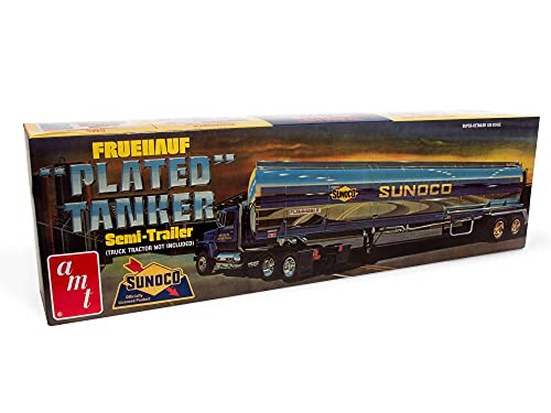 AMT Fruehauf Plated Tanker Trailer (Sunoco) 1:25 Scale Model Kit