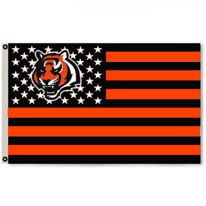2but large bengal tiger us stars and stripes flag banner 3x5feet