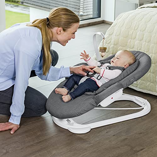 Stokke Steps Bouncer, Deep Grey - Allows Independent Bouncing & Provides Soft Cradling Motion - Use Alone or with Stokke Steps Chair - Certified by JPMA