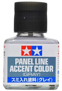tamiya america, inc panel line accent color, 40ml grey, tam87133