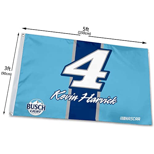 Bayyon Stewarts Racing Kevin Harvick #4 Flag 3x5Feet for Car Fans with Brass Grommets