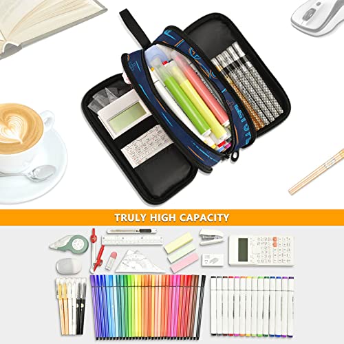 J JOYSAY Let's Play Game Pencil Case Large Big Capacity Pencil Bag for Girls Boys Zipper Stationery Bag Stationery Pouch Zipper for Teens Adults Student