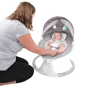 Acorn Baby Electric Baby Swing Remote Control Portable Baby Swing - Baby Rocker Swing with Music Speaker and Net Cover