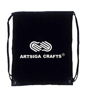 artsiga crafts knitting tools drawstring project bag 16 inches x 13 inches