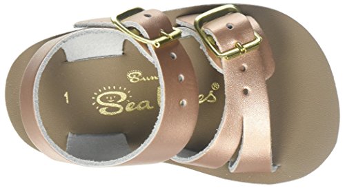 Saltwater by Hoy Baby-Girl's Sun-San Sea Wee-K Flat Sandal, Rose Gold, 2 M US Infant