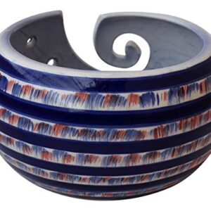 ABHANDICRAFTS Ceramic Knitting Yarn Bowl, Crochet for Moms - A Perfect on All Occasions for Moms and Grandmothers