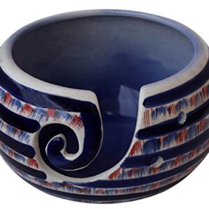 ABHANDICRAFTS Ceramic Knitting Yarn Bowl, Crochet for Moms - A Perfect on All Occasions for Moms and Grandmothers