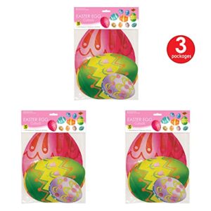 Beistle S44027AZ3 Easter Egg Cutouts Assorted Sizes, Pack of 30