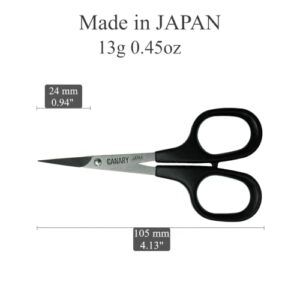 CANARY Small Paper Craft Art Detail Scissors Non-Stick Fluorine Coating Blade For Crafting and Collage and Paper Cutting Art