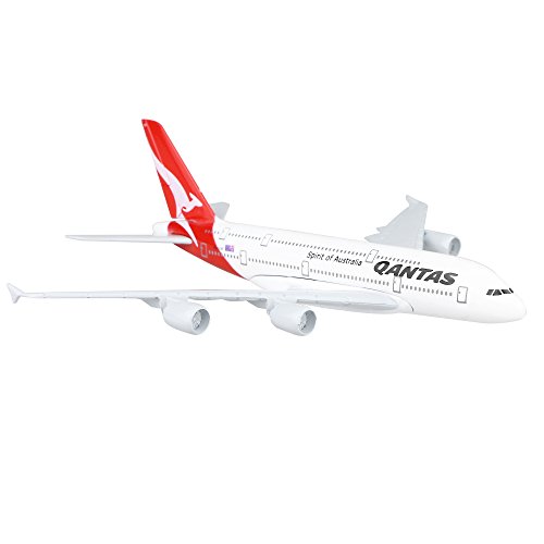 24-Hours Qantas Airways A380 Airplane Model Alloy Metal Plane Toy Collection Die-cast 1:400