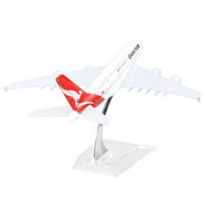 24-Hours Qantas Airways A380 Airplane Model Alloy Metal Plane Toy Collection Die-cast 1:400