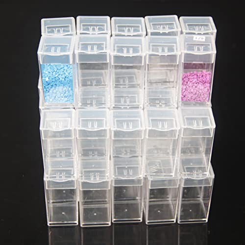 Bulk Diamond Painting Storage Container, Plastic Bottles Sequins Crafts Storage Organizer for Crystal Beads Studs