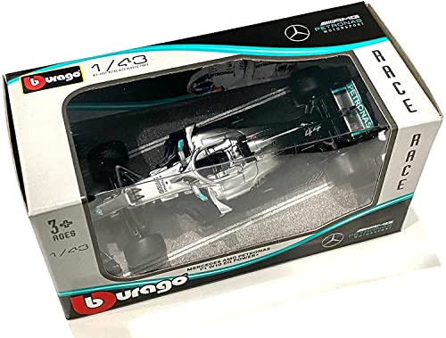 Bburago Mercedes AMG Petronas F1 W07 Hybrid Lewis Hamilton #44 Diecast Car 1:43