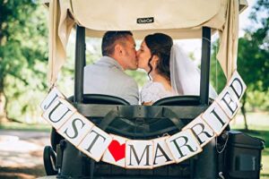 honbay just married wedding banner wedding decorations romantic wedding photo props