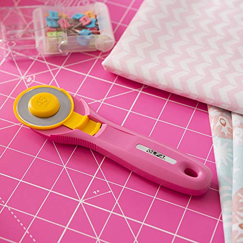 Olfa Splash Rotary Cutter 45mm Fairy Floss Pink